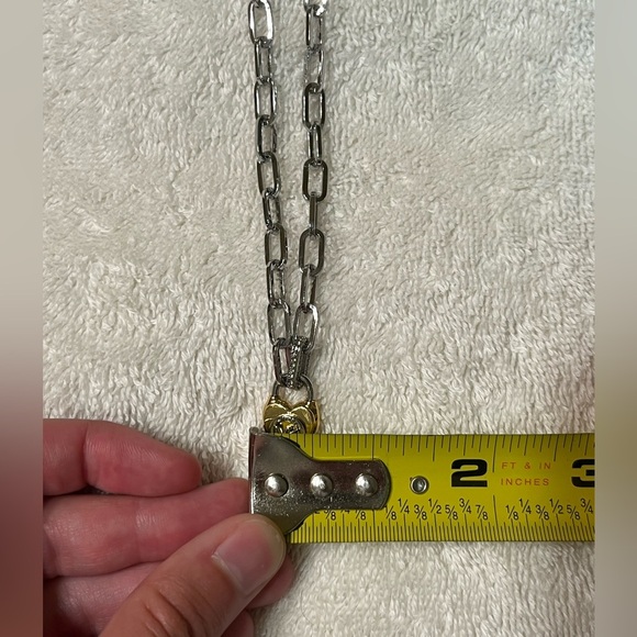 NEW Michael Kors two-toned necklace. Silver & gold tones. Chain link Box incl - Picture 8 of 14